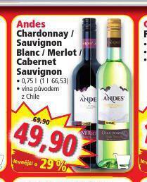 Norma Andes sauvignon blanc nabídka