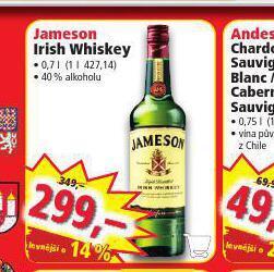 Norma Jameson irish whiskey nabídka