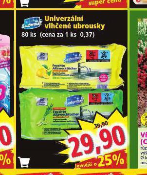 Norma Univerzální vlhčené ubrousky nabídka