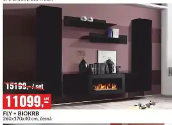 Baumax Obývací stěna fly + biokrb nabídka