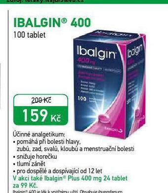 Alphega Lékárna Ibalgin 400 nabídka