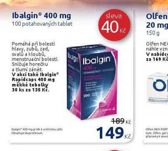 Benu Ibalgin 400 mg nabídka