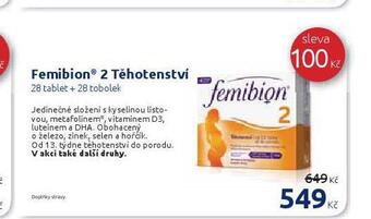 Benu Femibion 2 těhotenství nabídka