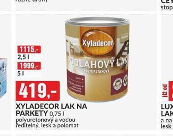 Baumax Xyladecor lak na parkety nabídka