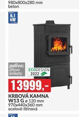 Baumax Krbová kamna w13 g nabídka