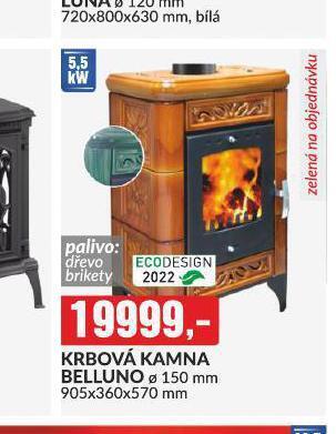 Baumax Krbová kamna belluno nabídka