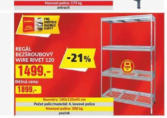 Baumax Regál bezšroubový nabídka