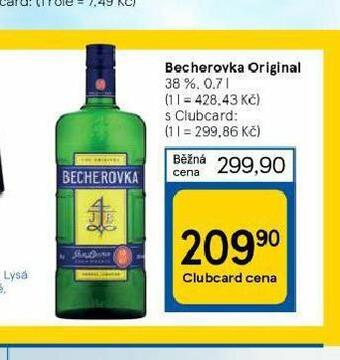 Tesco Becherovka original nabídka
