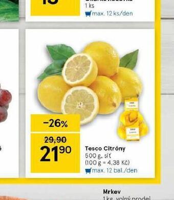 Tesco Citrony nabídka