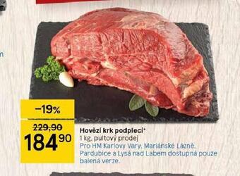 Tesco Hovězí krk podplecí nabídka