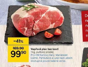 Tesco Vepřová plec bez kosti nabídka