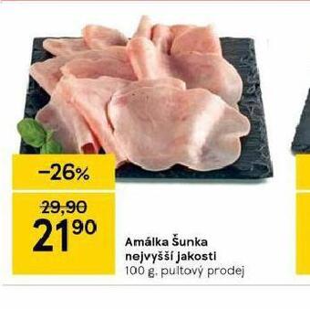Tesco Amálka šunka nejvyšší jakosti nabídka