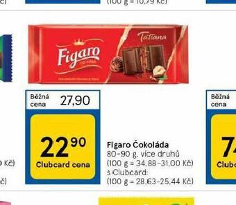 Tesco Figaro čokoláda nabídka