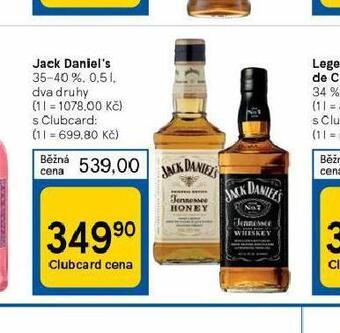 Tesco Jack daniel´s nabídka