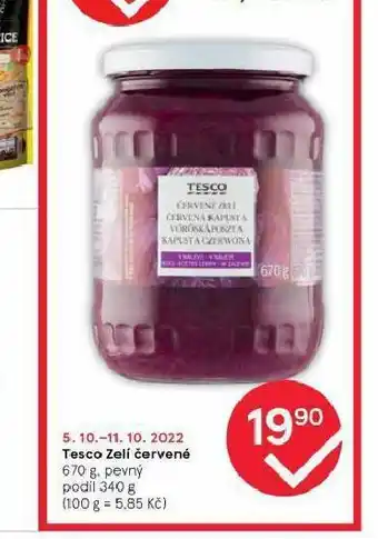 Tesco Tesco zelí červené nabídka