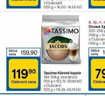 Tesco Tassimo kávové kapsle nabídka