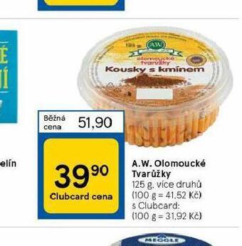 Tesco Olomoucké tvarůžky nabídka