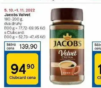 Tesco Káva jacobs velvet nabídka