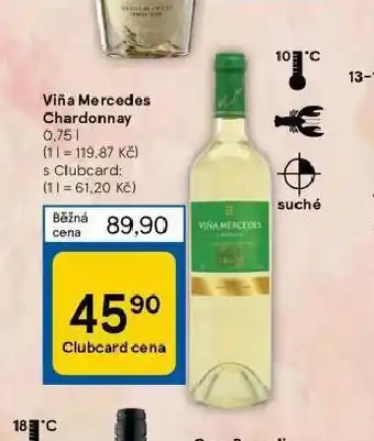Tesco Vina mercedes chardonnay nabídka