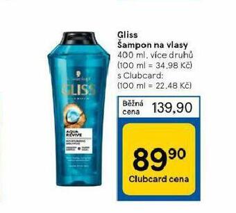 Tesco Gliss šampon nabídka
