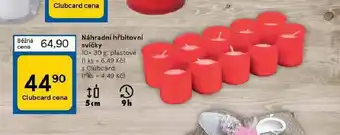 Tesco Náhradní hřbitovní svíčky nabídka