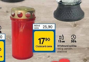 Tesco Hřbitovní svíčka nabídka
