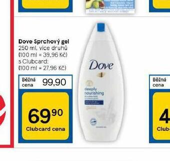 Tesco Dove sprchový gel nabídka