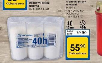 Tesco Hřbitovní svíčky náhradní nabídka