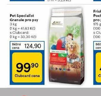 Tesco Pet specialist granule pro psy nabídka
