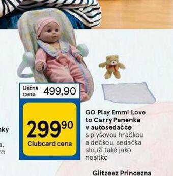 Tesco Go play emmi love to carry panenka v autosedačce nabídka