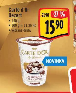 Jip Carte d'or dezert nabídka