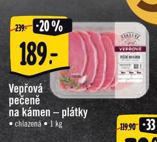 Jip Vepřová pečeně na kámen nabídka