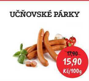 RABBIT řeznictví Učňovské párky, 100 g nabídka
