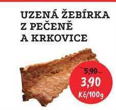 RABBIT řeznictví Uzená žebírka z pečeně a krkovice, 100 g nabídka