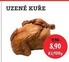 RABBIT řeznictví Uzené kuře, 100 g nabídka