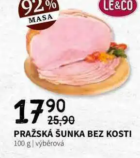 Terno Pražská šunka bez kosti 100 g nabídka
