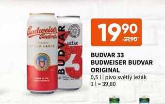 Terno Budvar 33, budweiser budvar original 0,5 l nabídka