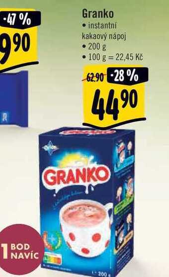 Albert Granko • instantní kakaový nápoj • 200 g nabídka