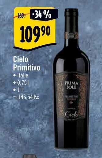 Albert Cielo primitivo0,75 l nabídka