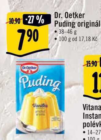 Albert Dr. oetker puding originál 38-46 g nabídka