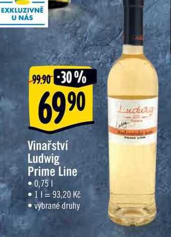 Albert Vinařství ludwig prime line • 0,75 l nabídka