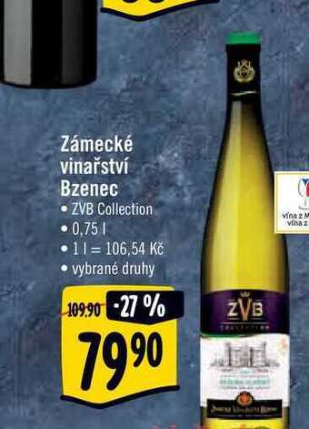 Albert Zámecké vinařství bzenec 0,75 l nabídka
