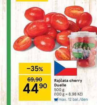Tesco Rajčata cherry duelle 500 g nabídka