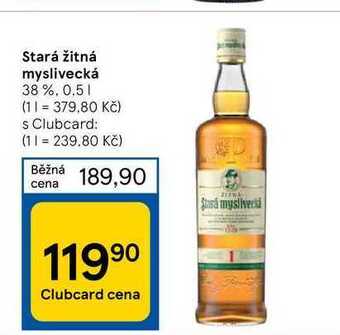 Tesco Stará žitná myslivecká 38 %, 0.5 1 nabídka