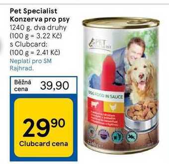 Tesco Pet specialist konzerva pro psy 1240 g nabídka