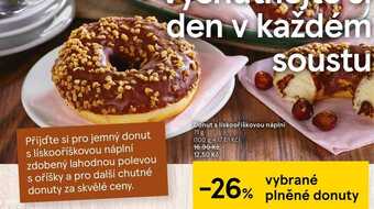 Tesco Donut s lískooříškovou náplní 71 g nabídka