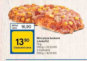Tesco Mini pizza šunková s kukuřicí 75 g nabídka