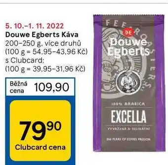 Tesco Douwe egberts káva 200-250 g nabídka