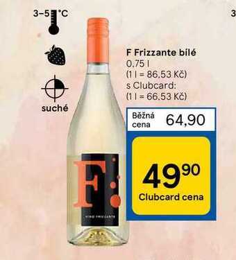 Tesco F frizzante bílé 0.75 1 nabídka