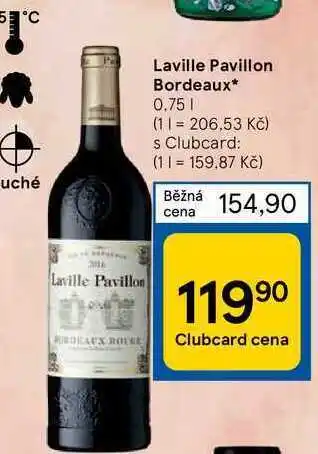 Tesco Laville pavillon bordeaux* 0.75 l nabídka